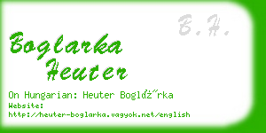 boglarka heuter business card